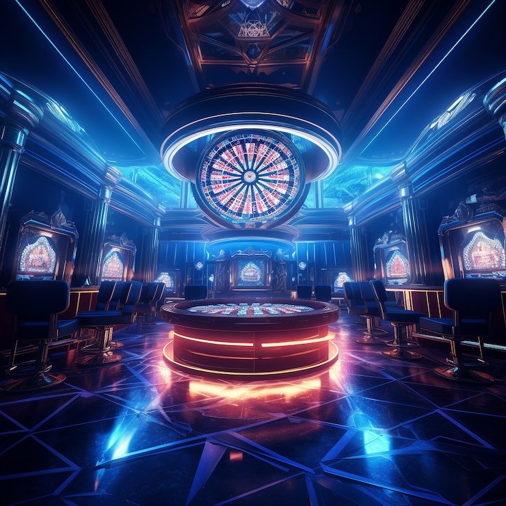 login togelon Caribbean Stud Poker live dealer studio with card table and multi-camera feed